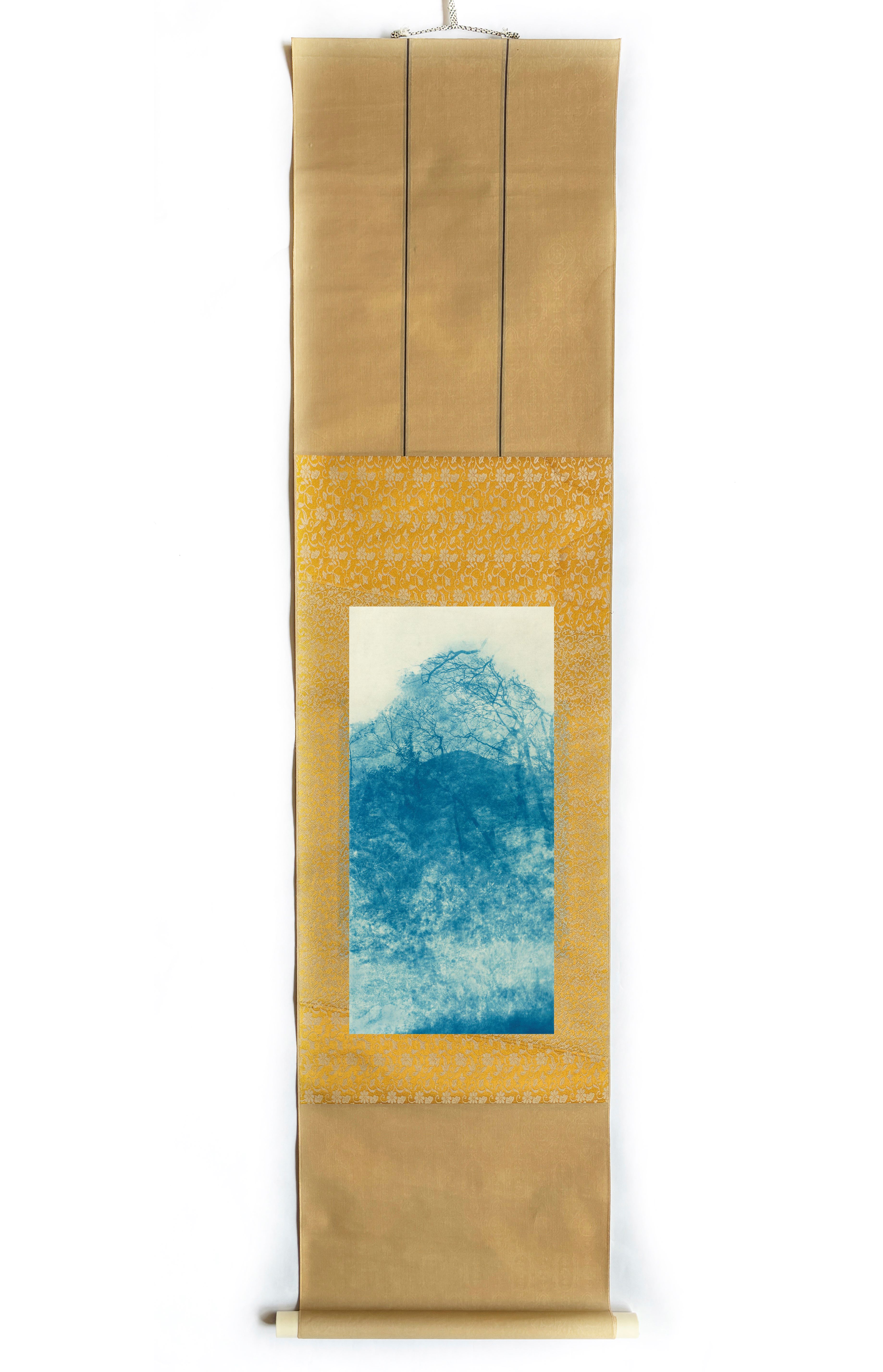 陈见非-指点家山-33x130cm-蓝晒-1.jpg